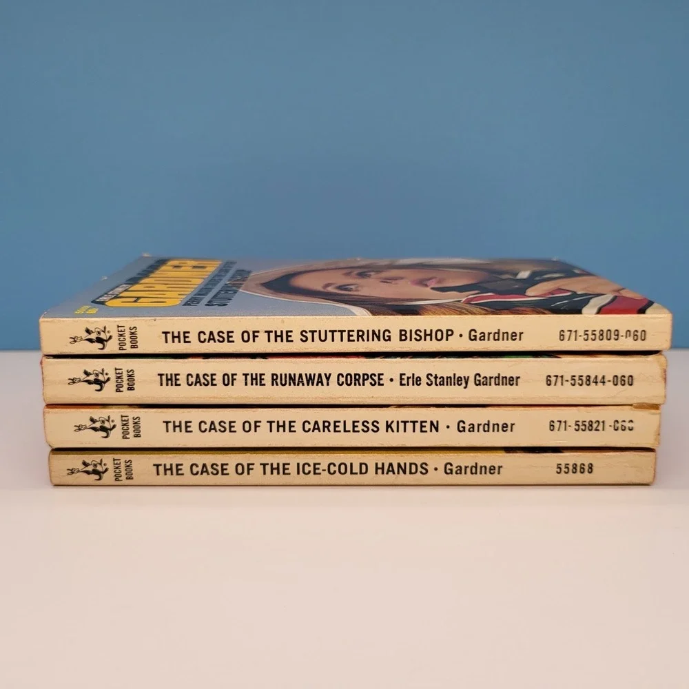 Vintage Earl Stanley Gardner Book Lot Perry Mason 1960s Pocket Books Femme Fatal